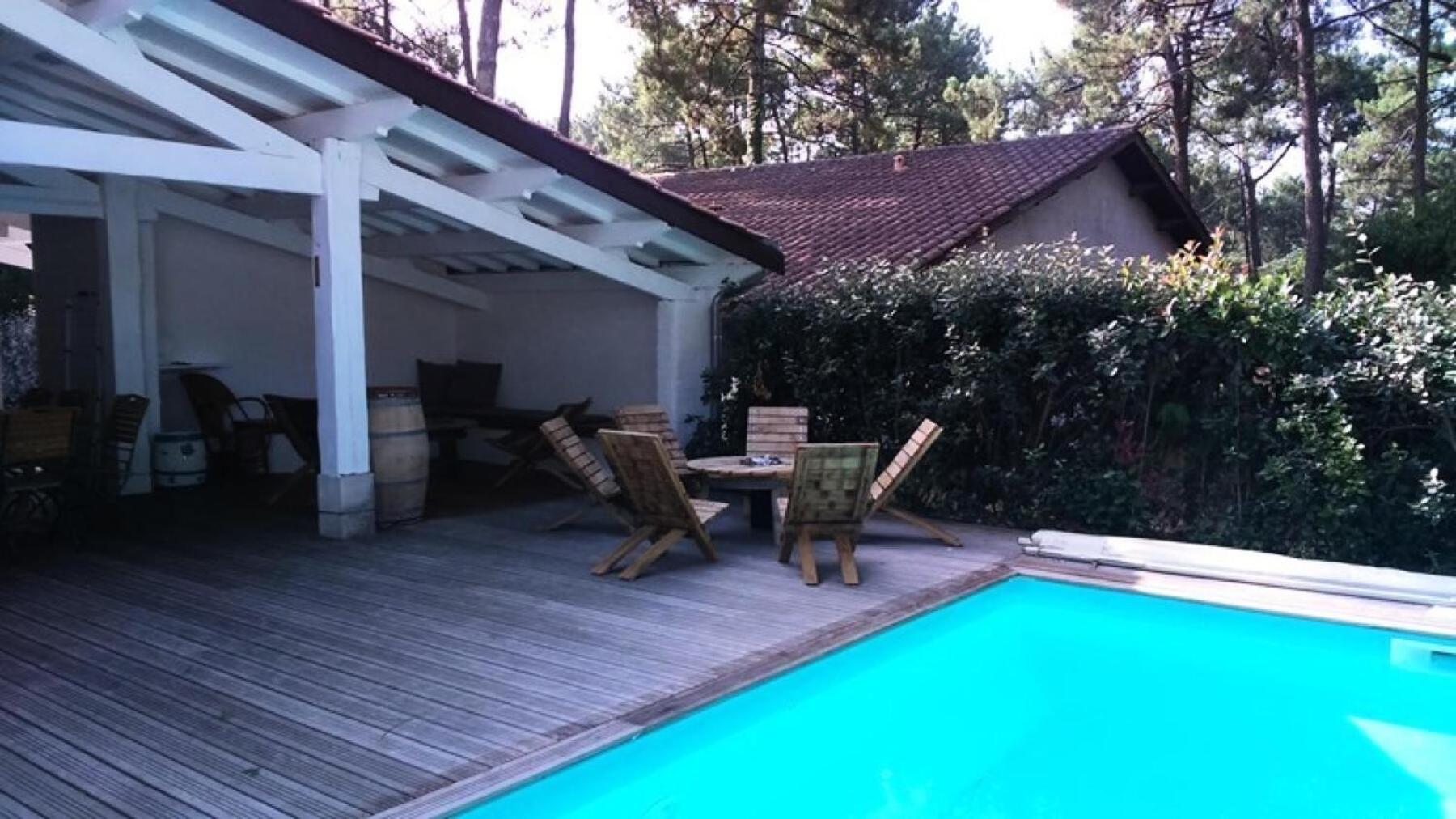 05023m-lacanau Ocean - Grande 5 Pour 12 Personnes Avec Piscine Privee, A Pieds, Ocean Mae-0421 *